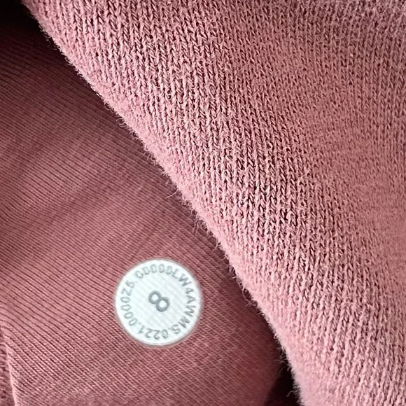 Lululemon Scuba Hoodie *Light Cotton Fleece- Heathered Brier Rose/ Size 8 - Picture 9 of 9